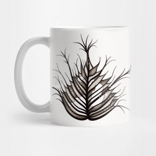 Hairy Leaf Abstract Botanical Art Mug